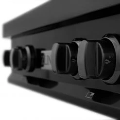 ZLINE Kitchen And Bath ZLINE 30 In. Porcelain Rangetop In Black Stainless With 4 Gas Burners (RTB-30) Available With Brass Burners