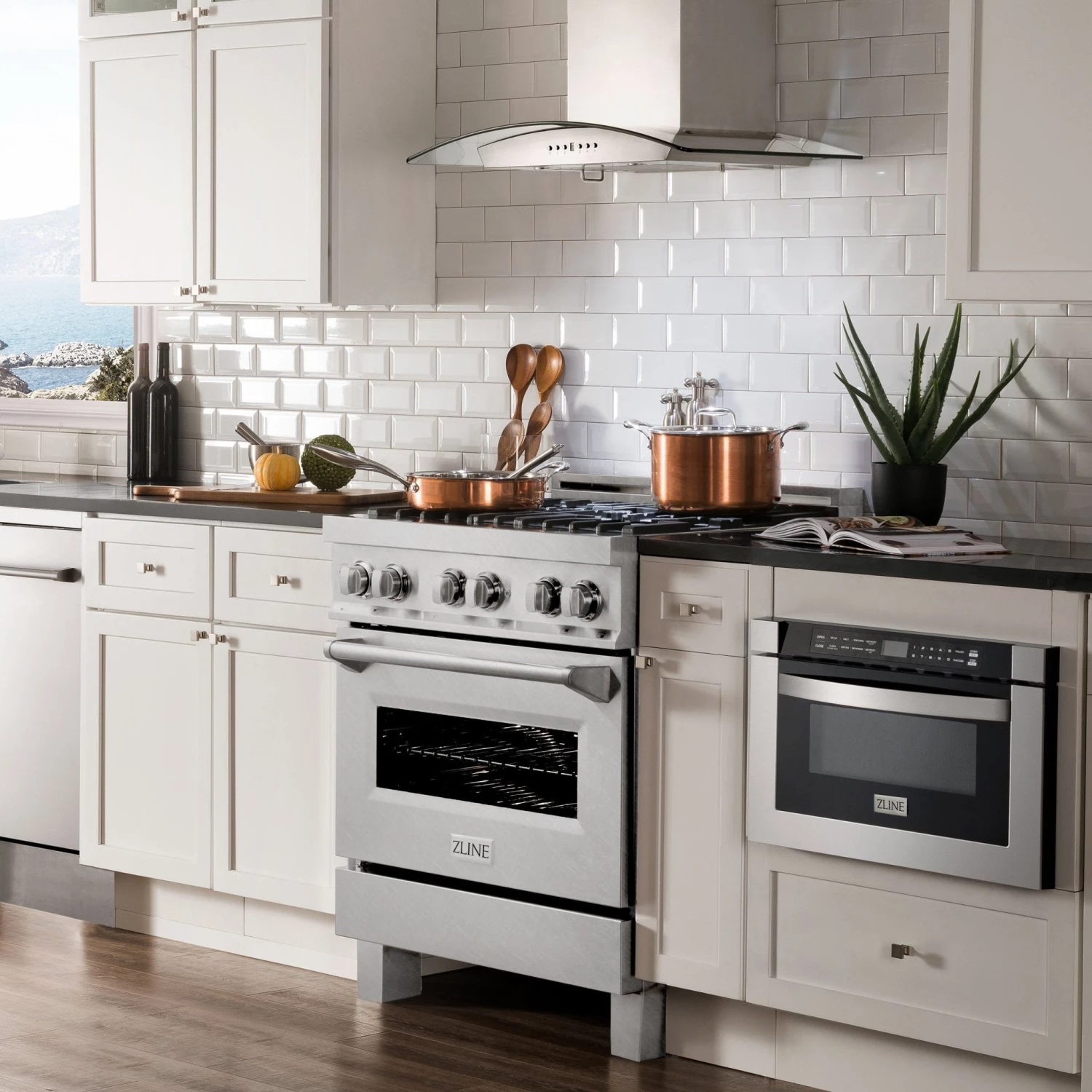 ZLINE Kitchen And Bath ZLINE 30 In. 4.0 Cu. Ft. Dual Fuel Range With Gas Stove And Electric Oven In All DuraSnow Stainless Steel With Color Door Options (RAS-SN-30) Shop By Brand 23 ZLINE Kitchen And Bath ZLINE 30 In. 4.0 Cu. Ft. Dual Fuel Range With Gas Stove And Electric Oven In All DuraSnow Stainless Steel With Color Door Options (RAS-SN-30) Shop By Brand