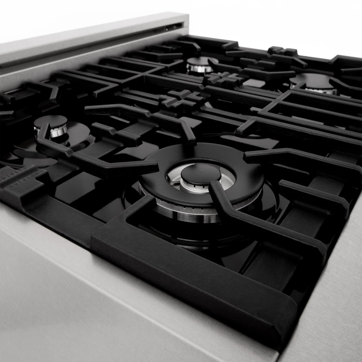 ZLINE Kitchen And Bath ZLINE 30 In. 4.0 Cu. Ft. Dual Fuel Range With Gas Stove And Electric Oven In All DuraSnow Stainless Steel With Color Door Options (RAS-SN-30) Shop By Brand 11 ZLINE Kitchen And Bath ZLINE 30 In. 4.0 Cu. Ft. Dual Fuel Range With Gas Stove And Electric Oven In All DuraSnow Stainless Steel With Color Door Options (RAS-SN-30) Shop By Brand