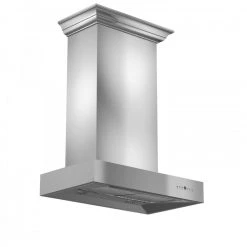 ZLINE Kitchen And Bath ZLINE 30 In. Professional Wall Mount Range Hood In Stainless Steel With Crown Molding (KECOMCRN-30) Shop By Brand