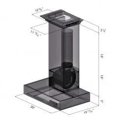ZLINE Kitchen And Bath ZLINE 30 In. Professional Wall Mount Range Hood In Stainless Steel With Crown Molding (KECOMCRN-30) Shop By Brand