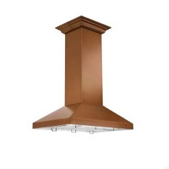 ZLINE Kitchen And Bath ZLINE 36 In. Designer Series Copper Island Mount Range Hood (8KL3iC-36) Shop By Brand