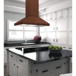 ZLINE Kitchen And Bath ZLINE 36 In. Designer Series Copper Island Mount Range Hood (8KL3iC-36) Shop By Brand