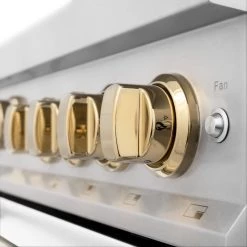 ZLINE Kitchen And Bath ZLINE 36 In. Autograph Edition Gas Range In Stainless Steel With White Matte Door And Accents (RGZ-WM-36) Shop By Brand