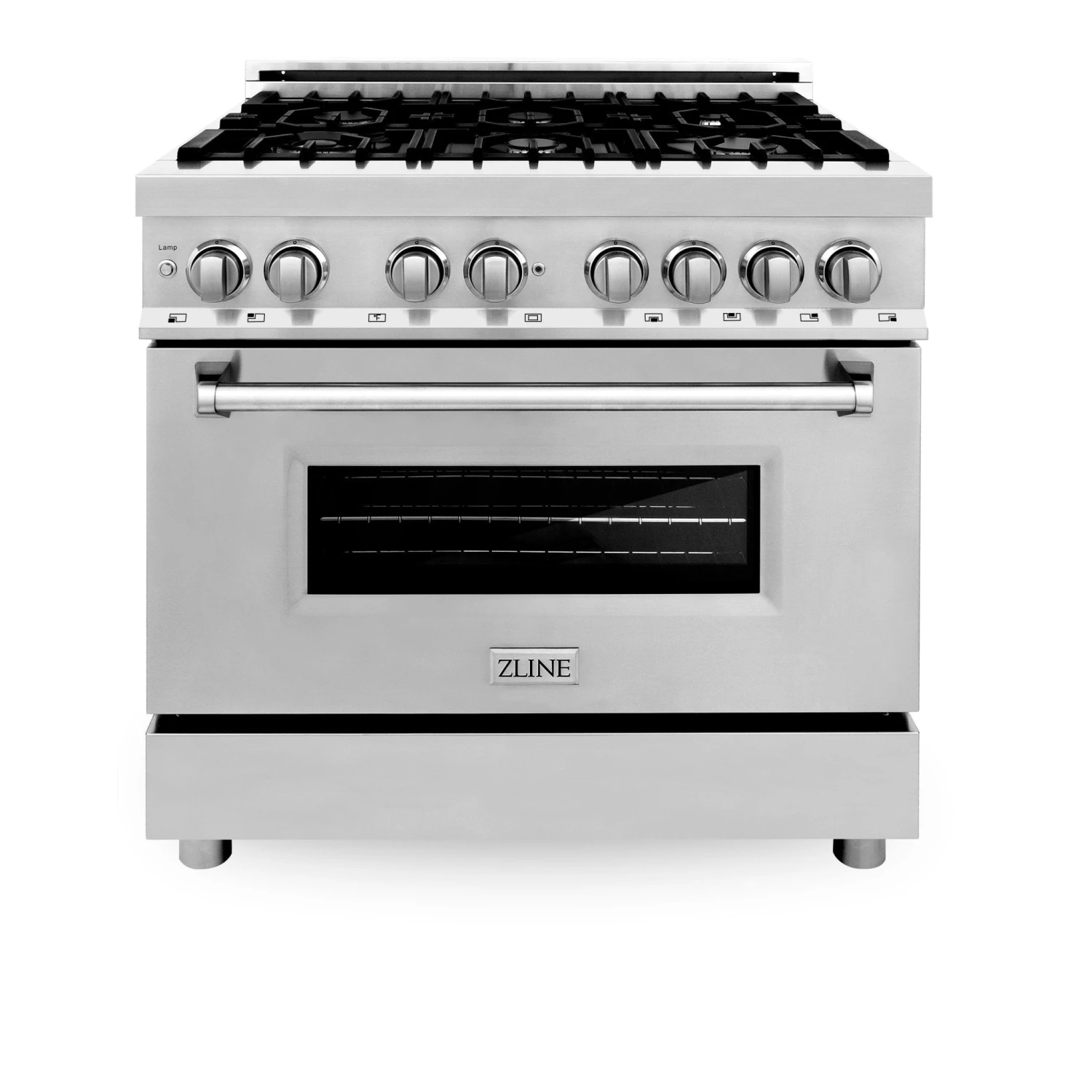 ZLINE Kitchen And Bath Shop By Style ZLINE 36 In. Dual Fuel Range With Gas Stove And Electric Oven In Stainless Steel With Color Door Options (RA36) 2 ZLINE Kitchen And Bath Shop By Style ZLINE 36 In. Dual Fuel Range With Gas Stove And Electric Oven In Stainless Steel With Color Door Options (RA36)