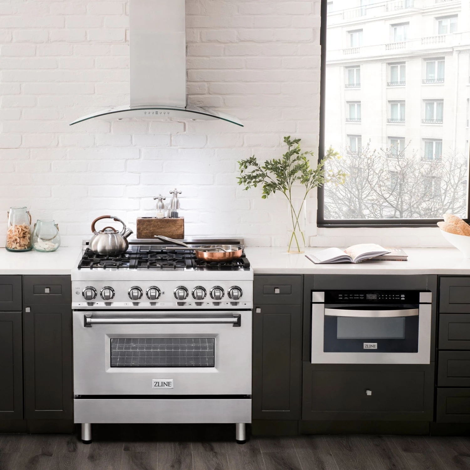 ZLINE Kitchen And Bath Shop By Style ZLINE 36 In. Dual Fuel Range With Gas Stove And Electric Oven In Stainless Steel With Color Door Options (RA36) 7 ZLINE Kitchen And Bath Shop By Style ZLINE 36 In. Dual Fuel Range With Gas Stove And Electric Oven In Stainless Steel With Color Door Options (RA36)