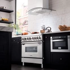 ZLINE Kitchen And Bath Shop By Style ZLINE 36 In. Dual Fuel Range With Gas Stove And Electric Oven In Stainless Steel With Color Door Options (RA36) 41 ZLINE Kitchen And Bath Shop By Style ZLINE 36 In. Dual Fuel Range With Gas Stove And Electric Oven In Stainless Steel With Color Door Options (RA36)