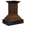 ZLINE Kitchen And Bath Shop By Brand ZLINE 36 In. Wooden Island Mount Range Hood In Antigua And Walnut (9373AR-36)