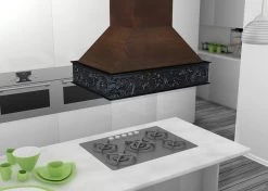 ZLINE Kitchen And Bath Shop By Brand ZLINE 36 In. Wooden Island Mount Range Hood In Antigua And Walnut (9373AR-36)