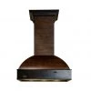 ZLINE Kitchen And Bath ZLINE 36 In. Wooden Wall Mount Range Hood In Antigua And Walnut Includes Remote Motor 400/700CFM Options (369AW-RD/RS) Shop By Brand