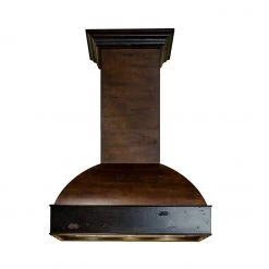 ZLINE Kitchen And Bath ZLINE 36 In. Wooden Wall Mount Range Hood In Antigua And Walnut Includes Remote Motor 400/700CFM Options (369AW-RD/RS) Shop By Brand