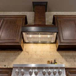 ZLINE Kitchen And Bath Shop By Brand ZLINE 36 In. Wooden Wall Mount Range Hood In Antigua And Walnut (369AW-36)