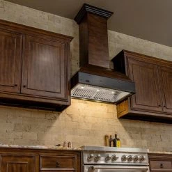 ZLINE Kitchen And Bath Shop By Brand ZLINE 36 In. Wooden Wall Mount Range Hood In Antigua And Walnut (369AW-36)