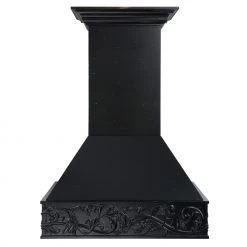 ZLINE Kitchen And Bath Shop By Brand ZLINE 36 In. Wooden Wall Mount Range Hood In Antigua - Includes Dual Remote Motor (373AA-RD-36)