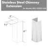 ZLINE Kitchen And Bath Range Hood Accessories ZLINE 61 In. DuraSnow Stainless Steel Extended Chimney And Crown (KB2-4SSXS-36-304-E)