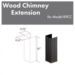 ZLINE Kitchen And Bath ZLINE 61 In. Wooden Chimney Extension For Ceilings Up To 12 Ft. (KPCC-E)