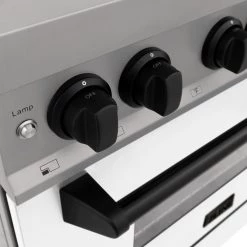 ZLINE Kitchen And Bath ZLINE Autograph Edition 30 In. 4.0 Cu. Ft. Dual Fuel Range With Gas Stove And Electric Oven In Stainless Steel With White Matte Door And Accents (RAZ-WM-30) 52 ZLINE Kitchen And Bath ZLINE Autograph Edition 30 In. 4.0 Cu. Ft. Dual Fuel Range With Gas Stove And Electric Oven In Stainless Steel With White Matte Door And Accents (RAZ-WM-30)