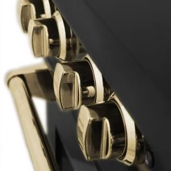 ZLINE Kitchen And Bath ZLINE Autograph Edition 30 In. 4.0 Cu. Ft. Range With Gas Stove And Gas Oven In Black Stainless Steel With Accents (RGBZ-30) Shop By Brand