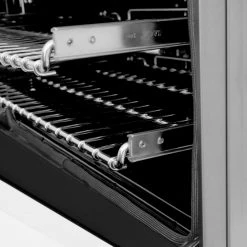 ZLINE Kitchen And Bath ZLINE Autograph Edition 48 In. 6.0 Cu. Ft. Dual Fuel Range With Gas Stove And Electric Oven In Stainless Steel With White Matte Door And Accents (RAZ-WM-48)