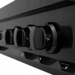 ZLINE Kitchen And Bath Shop By Brand ZLINE 48 In. Porcelain Gas Stovetop In Black Stainless Steel With 7 Gas Brass Burners And Griddle (RTB-48)