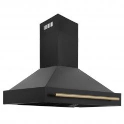 ZLINE Kitchen And Bath ZLINE 48 In. Black Stainless Steel Range Hood With Accent Handle (BS655-48) 5 ZLINE Kitchen And Bath ZLINE 48 In. Black Stainless Steel Range Hood With Accent Handle (BS655-48)
