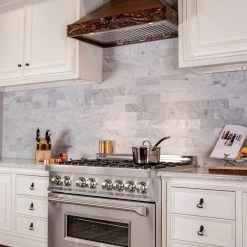 ZLINE Kitchen And Bath ZLINE Designer Carved Wooden Wall Mount Range Hood In Walnut (KBRRC) 14 ZLINE Kitchen And Bath ZLINE Designer Carved Wooden Wall Mount Range Hood In Walnut (KBRRC)