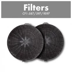 ZLINE Kitchen And Bath ZLINE Charcoal Replacement Filters For Models 587, 597, And 9597 (Set Of 2) (CF1-587/597/9597)