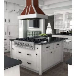 ZLINE Kitchen And Bath ZLINE 30 In. Designer Series Copper Island Range Hood (655i-CSSSS-30)