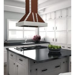 ZLINE Kitchen And Bath ZLINE 30 In. Designer Series Copper Island Range Hood (655i-CSSSS-30)
