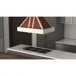 ZLINE Kitchen And Bath ZLINE 30 In. Designer Series Copper Island Range Hood (655i-CSSSS-30)