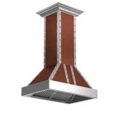 ZLINE Kitchen And Bath ZLINE 30 In. Designer Series Copper Island Range Hood (655i-CSSSS-30)