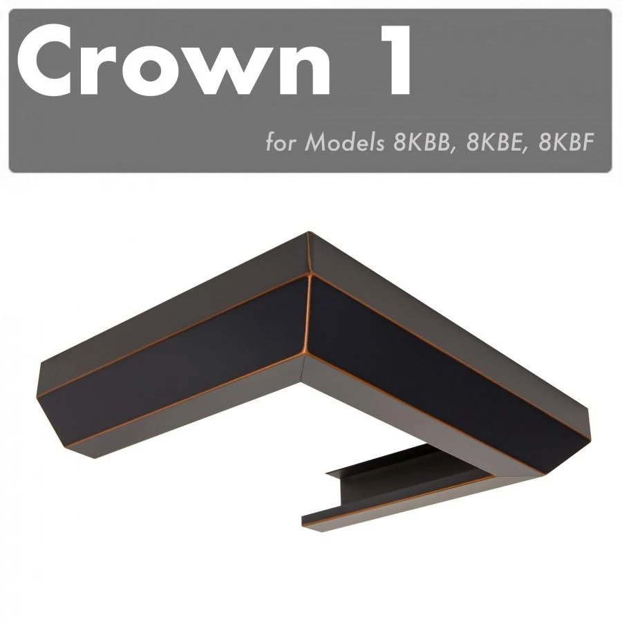ZLINE Kitchen And Bath ZLINE Crown Molding 1 For Designer Wall Range Hood (CM1-8KBB/E/F) 1 ZLINE Kitchen And Bath ZLINE Crown Molding 1 For Designer Wall Range Hood (CM1-8KBB/E/F)