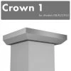 ZLINE Kitchen And Bath Range Hood Accessories ZLINE Crown Molding 1 For Wall Range Hood (CM1-KB/KL2/KL3)
