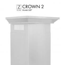 ZLINE Kitchen And Bath Range Hood Accessories ZLINE Crown Molding 2 For Wall Range Hoods (CM2-687)