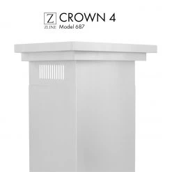 ZLINE Kitchen And Bath ZLINE Crown Molding #4 For Wall Range Hood (CM4-687) Range Hood Accessories