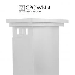 ZLINE Kitchen And Bath Range Hood Accessories ZLINE Crown Molding 4 For Wall Range Hood (CM4-KECOM)
