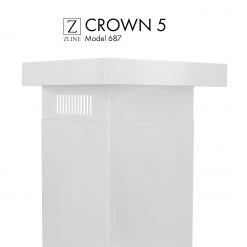 ZLINE Kitchen And Bath Range Hood Accessories ZLINE Crown Molding #5 For Wall Range Hood (CM5-687)