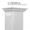 ZLINE Kitchen And Bath ZLINE Crown Molding 6 For 587/597/KE/KECOM-30/KZ Wall Range Hood Stainless Steel (CM6-587/597/KE/KECOM-30/KZ)