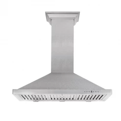 ZLINE Kitchen And Bath Shop By Brand ZLINE Convertible Designer Series DuraSnow Stainless Steel Wall Mount Range Hood (8KBS)