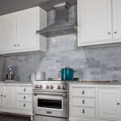 ZLINE Kitchen And Bath Shop By Brand ZLINE Convertible Designer Series DuraSnow Stainless Steel Wall Mount Range Hood (8KBS)