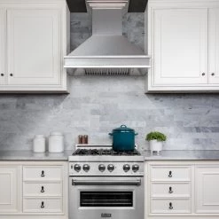 ZLINE Kitchen And Bath ZLINE Designer Series DuraSnow Wall Mount Range Hood (8656S) Shop By Brand