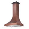 ZLINE Kitchen And Bath ZLINE Designer Series Hand-Hammered Copper Finish Wall Range Hood (8632H) Shop By Brand