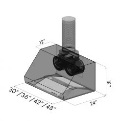 ZLINE Kitchen And Bath ZLINE Designer Series Under Cabinet Range Hood (8685C)