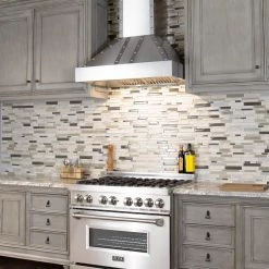 ZLINE Kitchen And Bath ZLINE Designer Series Wall Mount Range Hood In DuraSnow™ Stainless Steel (655-4SSSS)