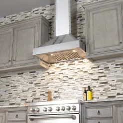 ZLINE Kitchen And Bath ZLINE Designer Series Wall Mount Range Hood In DuraSnow™ Stainless Steel (655-4SSSS)