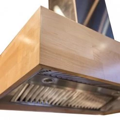 ZLINE Kitchen And Bath ZLINE Designer Series Wooden Wall Mount Range Hood In Butcher Block (681M)