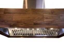 ZLINE Kitchen And Bath ZLINE Remote Blower Ducted Designer Series Wooden Wall Mount Range Hood In Butcher Block (681W-RD/RS) 18 ZLINE Kitchen And Bath ZLINE Remote Blower Ducted Designer Series Wooden Wall Mount Range Hood In Butcher Block (681W-RD/RS)