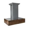 ZLINE Kitchen And Bath ZLINE Remote Blower Ducted Designer Series Wooden Wall Mount Range Hood In Butcher Block (681W-RD)