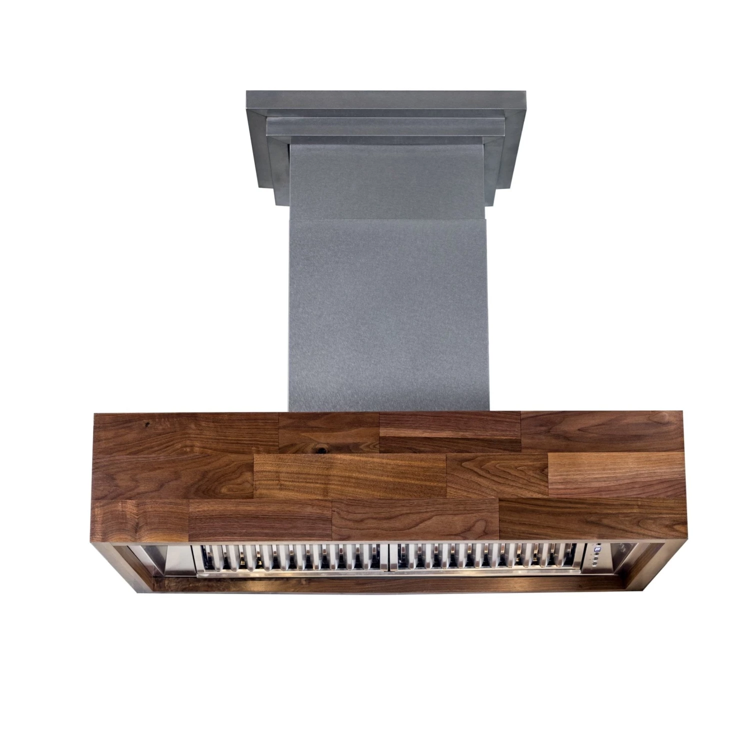 ZLINE Kitchen And Bath ZLINE Remote Blower Ducted Designer Series Wooden Wall Mount Range Hood In Butcher Block (681W-RD/RS) 4 ZLINE Kitchen And Bath ZLINE Remote Blower Ducted Designer Series Wooden Wall Mount Range Hood In Butcher Block (681W-RD/RS)