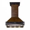 ZLINE Kitchen And Bath ZLINE 42 In. Wooden Wall Mount Range Hood In Antigua And Walnut - Includes Remote Motor Shop By Brand